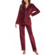 thumbnail image 1 of Conjunto de pijama de franela para mujer, manga larga, conjunto de estar por casa cálido, traje de ocio de dos piezas, ropa de dormir de polar, tapeta de botones, camisa de dormir y pantalón de, 1 of 6