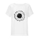thumbnail image 4 of Blusa superior de lino y algodón con estampado de manga corta y cuello redondo con borlas para mujer Pompotops  hkajfhjk469408, 4 of 5