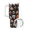 thumbnail image 2 of Haiem Different Breeds Of Dogs Printed 40OZ Ice Bully With Handle - Portable for Hot & Cold Drinks, Travel, Gym, Home, and Outdoor Activities, 2 of 8