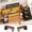 Rustic Brown, variant on Computer Desk, Office Desk with Lockable Drawers for Legal/Letter File, Gaming Desk , Home Office Desks with Storage