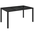 thumbnail image 5 of vidaXL 7 Piece Garden Dining Set with Cushions Black Poly Rattan, 5 of 5