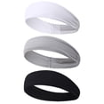thumbnail image 1 of Bandas para la cabeza deportivas, bandas elásticas para la cabeza que absorben la humedad y para hacer ejercicio, bandas para la cabeza antideslizantes para el sudor Combinación 1, 1 of 6