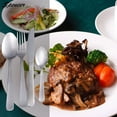 thumbnail image 4 of Spencer Rainbow Buffet Flatware Set, 4 Piece Stainless Steel Dinner Steak Knife Fork Tea Spoons Utensils Cutlery Service for 1 "Silver", 4 of 5