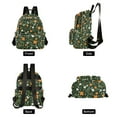 thumbnail image 4 of FORMRS Mini Backpack Purse for Women Quilted Travel Daypack Casual Shoulder Bag, Orange Flowers, 4 of 7