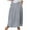 Gray, variant on Cavosen Womens Skirts Midi Length Flowy Elastic Waist Striped Casual Skirts Elegant Lightweight Stylish Calf Length Skirts with Pocket Work Comfort Fall Winter Clothes Black