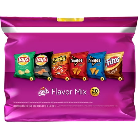 Frito-Lay Flavor Mix Variety Snack Pack, 20 Count