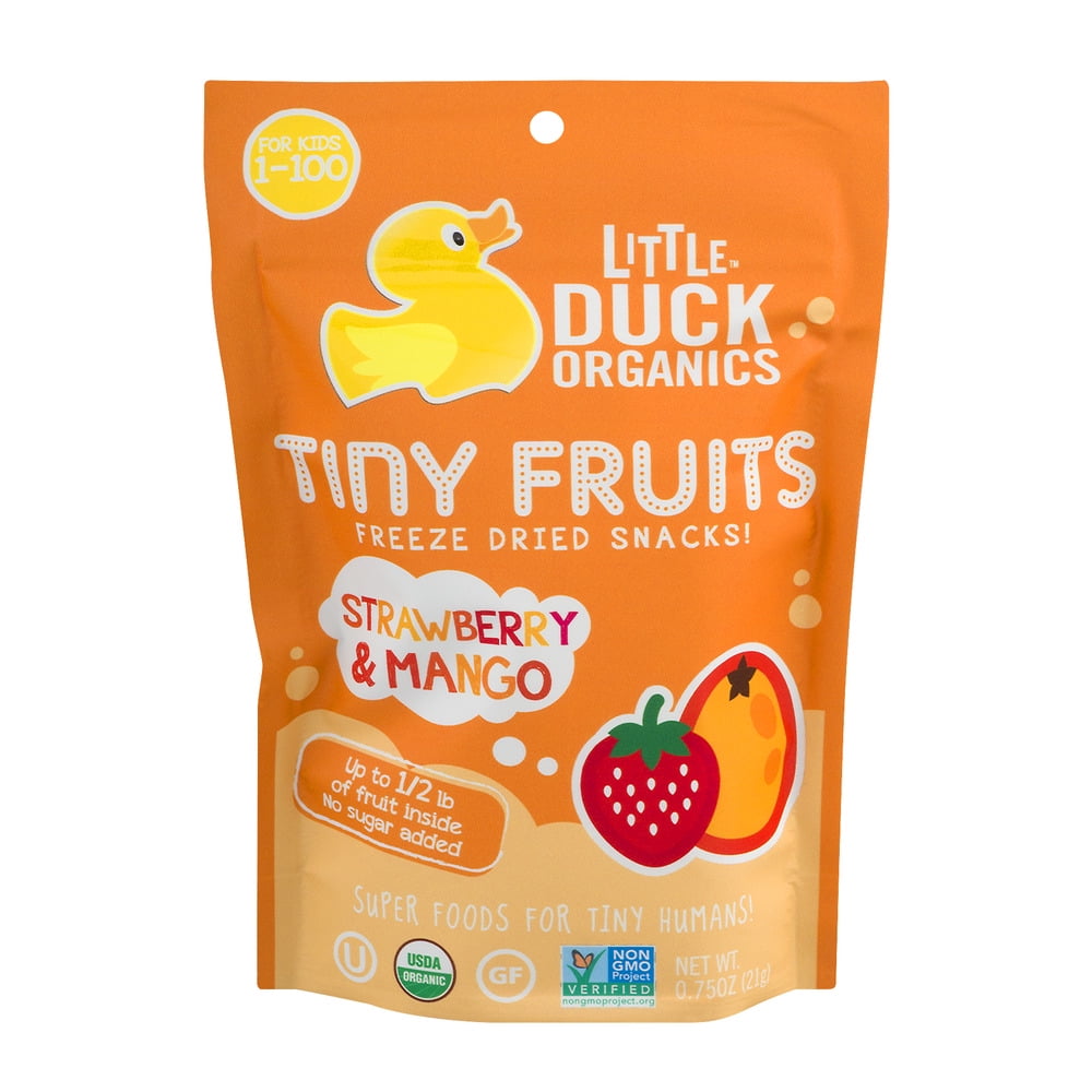 Little Duck Organics Tiny Fruits Freeze Dried Snacks Strawberry & Mango, 0.75 OZ by Little Duck Organics Inc.