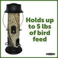 thumbnail image 5 of Pennington Earth Smart Black Recycled Resin Triple Swirl Chamber Wild Bird Tube Feeder, 5 lb. Capacity 2 Pack, 5 of 13