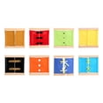 thumbnail image 2 of 8 PCS Baby Wooden Busy Board Zip Button Buckle Skills Montessori Early Educational Learning Sensory Toddlers, 2 of 8