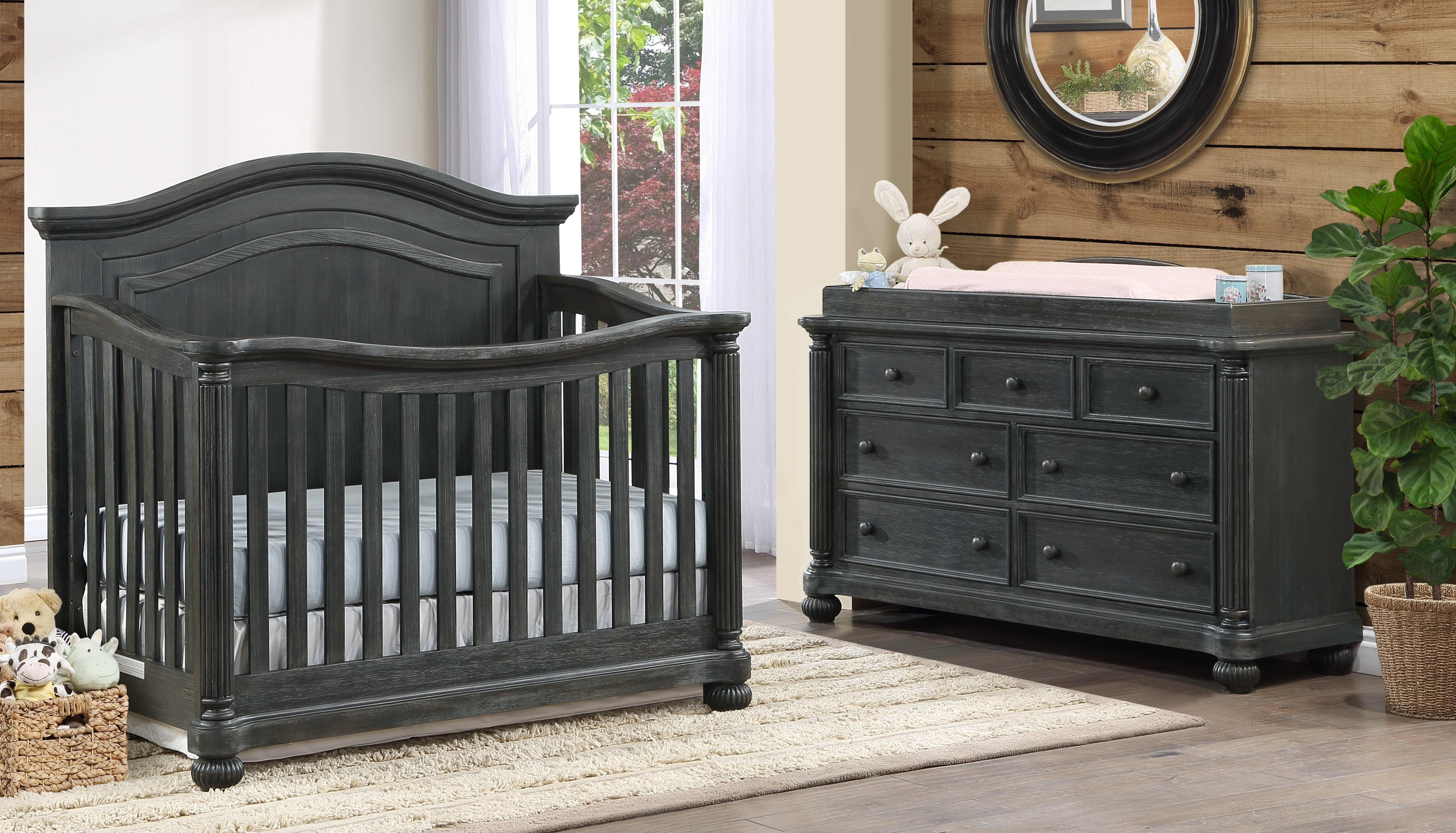 Kingsley Charleston 7 Drawer Dresser in Weathered Woodland