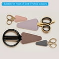 thumbnail image 4 of Uxcell 4"x2.2" PU Leather Scissors Sheath Cover Protector for Eyebrow Trimming Beauty Tool, Pink 6 Pack, 4 of 6