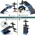 thumbnail image 6 of Demifill Multi-function Sit Up Bench, Adjustable Weight Bench with 5 Positions, Adjustable Sit Up Bench with LCD Monitor, Foldable Workout Bench for Home Gym Fitness & Strength Training, Blue, 6 of 7