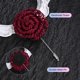 thumbnail image 2 of Pin de Solapa para Hombre Uxcell Hecho a Mano Boutonnieres Broche para Traje para Accesorios de Boda para Hombres/Baile de Graduación [8.5cm, Rojo Profundo], 2 of 7