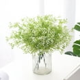thumbnail image 3 of opvise Artificial Flower Waterproof Everlasting Plastic DIY Flower Arrangements Artificial Plant for Home Green, 3 of 8