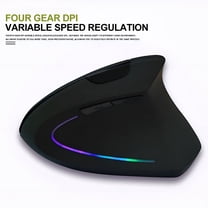 GJX Wireless Vertical Gaming Mouse Optical Ergonomic Mice 1600DPI Gamer Mouse