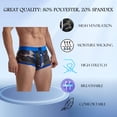 thumbnail image 5 of JOCKMAIL 2PCS/Pack Men's Underwear Boxer Briefs Breathable Mesh Boxer Brief Stretch Camouflage Underwear, 5 of 11