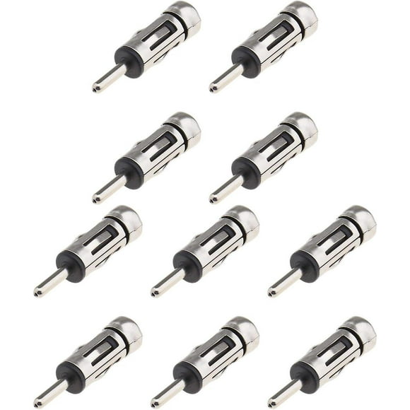 10pcs Din Male Plug To Iso Female Car Antenna Converter Connector Vehicle Auto Radio Fm Antenna Universal Adapter