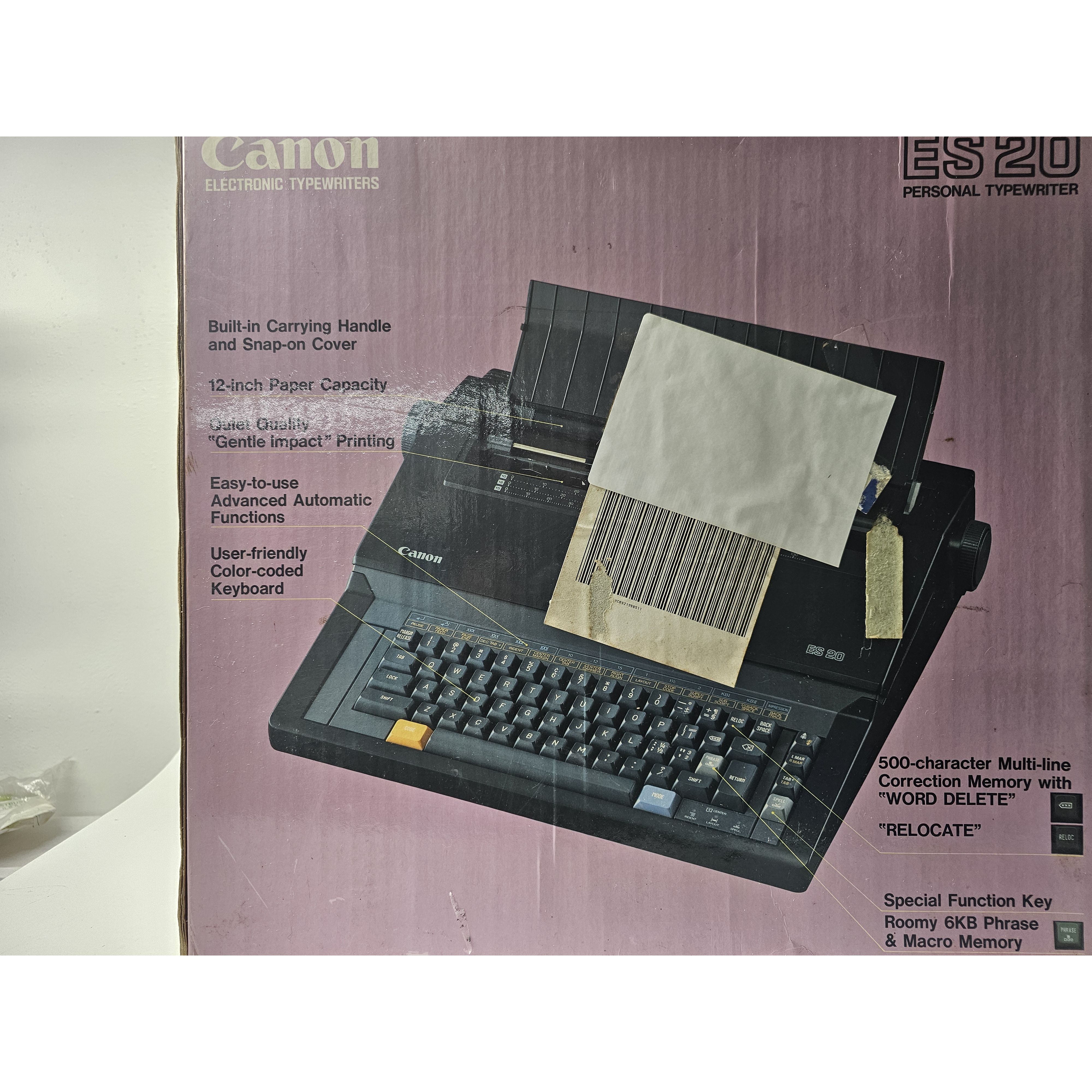 ES20 Vintage Canon Electronic Typewriter 0 Canonタイプライター用 