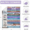 thumbnail image 4 of Gifts for Mom, Mom Birthday Gifts, Mom Gifts from Daughters Son, Gifts for Moms Who Have Everything, Best Mom Gifts for Christmas Ideas, to My Mom Anniversary Throw Blanket 60"x50", 4 of 6