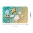 thumbnail image 3 of 16 X 24 Inch Bathroom Rugs Beach Seashell Bath Mat Ocean Coastal Theme Mats Absorbent Soft Rug Carpet For Front Door, Bathroom, Kitchen Or Hall Inside Outdoor, 3 of 5