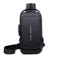 thumbnail image 1 of Bolsa de honor anti -robo mochila cruzada mochilera en la mochila impermeable con puerto de carga USB Puerto casual liviano Meser Meser Deportes-10, 1 of 8