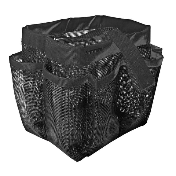 Shower Mesh Tote Shower Caddy Mesh Shower athroom Hanging Bag Portable Mesh Shower Quick Dry Tote Candy Black