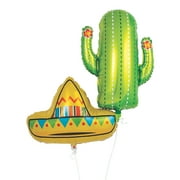 Fiesta Mylar Balloon Set (2Pc) - Party Decor - 2 Pieces