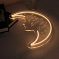 thumbnail image 6 of UPONRAY Love You to the Moon and Back Neon Signs, 13.8"*11" Dimmable & USB-Powered LED Neon Light, Stylish Wall Decor as gifts for Valentine's Day, Birthday, Family, Lover, Children, 6 of 8