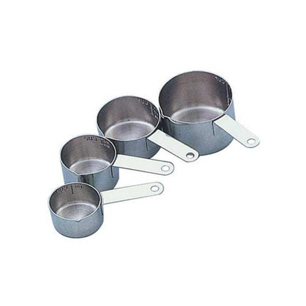 PADERNO Stainless Steel Measuring Cups with Magnetic Handle, 4-pc