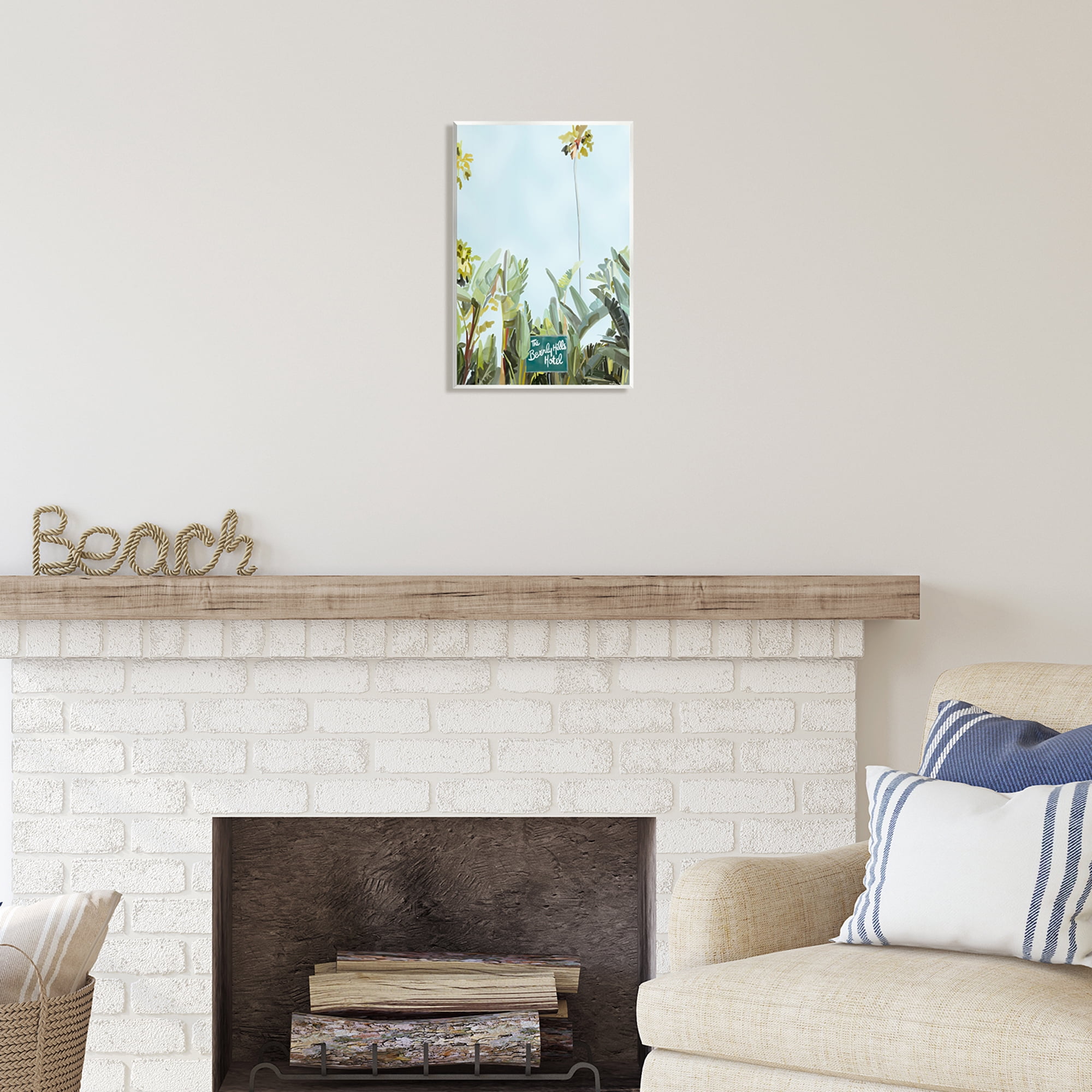 Stupell Industries Beverly Hills Hotel Plants Botanical & Floral Painting Unframed Art Print Wall Art, 10 x 15