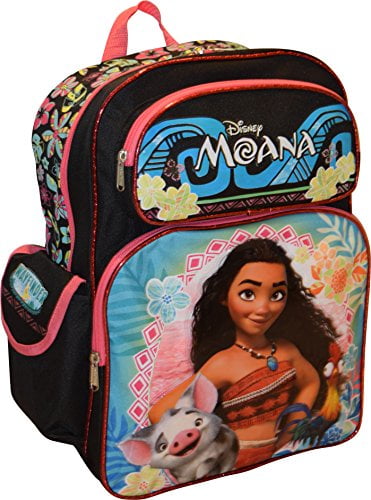 Disney Moana School Backpack Lunch Bag Set 16/" Book Bag Insulated 2pc H Flower