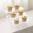 thumbnail image 4 of Cupcake Display Stand with LED Light String Display Shelf Transparent Dessert Tower Table Top Decoration for Birthday Party Wedding Baby Shower Blue Light, 4 of 9