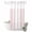 Pink, Blush, White, variant on No Hook Shower Curtain, Sage Green Ombre Shower Curtains for Bathroom with See Through Top Window, Aesthetics Modern Abstract Art Gradient Waterproof & Washable Bath Curtain 66"x72"