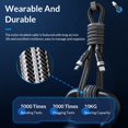 thumbnail image 4 of AC USB C a USB C, AC USB C 3.2 Gen2x2 3.3ft, con transferencia de datos de 20 Gbps, compatible con 4K @ 60 HZ y carga de 240 W Compatible con Thunderbolt 3 Tipo C 2 m ACTIVE Biensenido a ACTIVE, 4 of 5