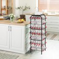 thumbnail image 4 of 7 Tier Water Bottle Organizer with Storage Shelves, Metal Drink Rack for Kitchen Pantry Office, 4 of 6