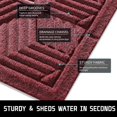 thumbnail image 2 of Tapis de Porte d'Entrée Extérieur 29.5x17, Imperméable et Robuste pour Porte d'Entrée, Tapis d'Entrée en Caoutchouc Antidérapant pour Garage Patio, Rouge, 2 of 5