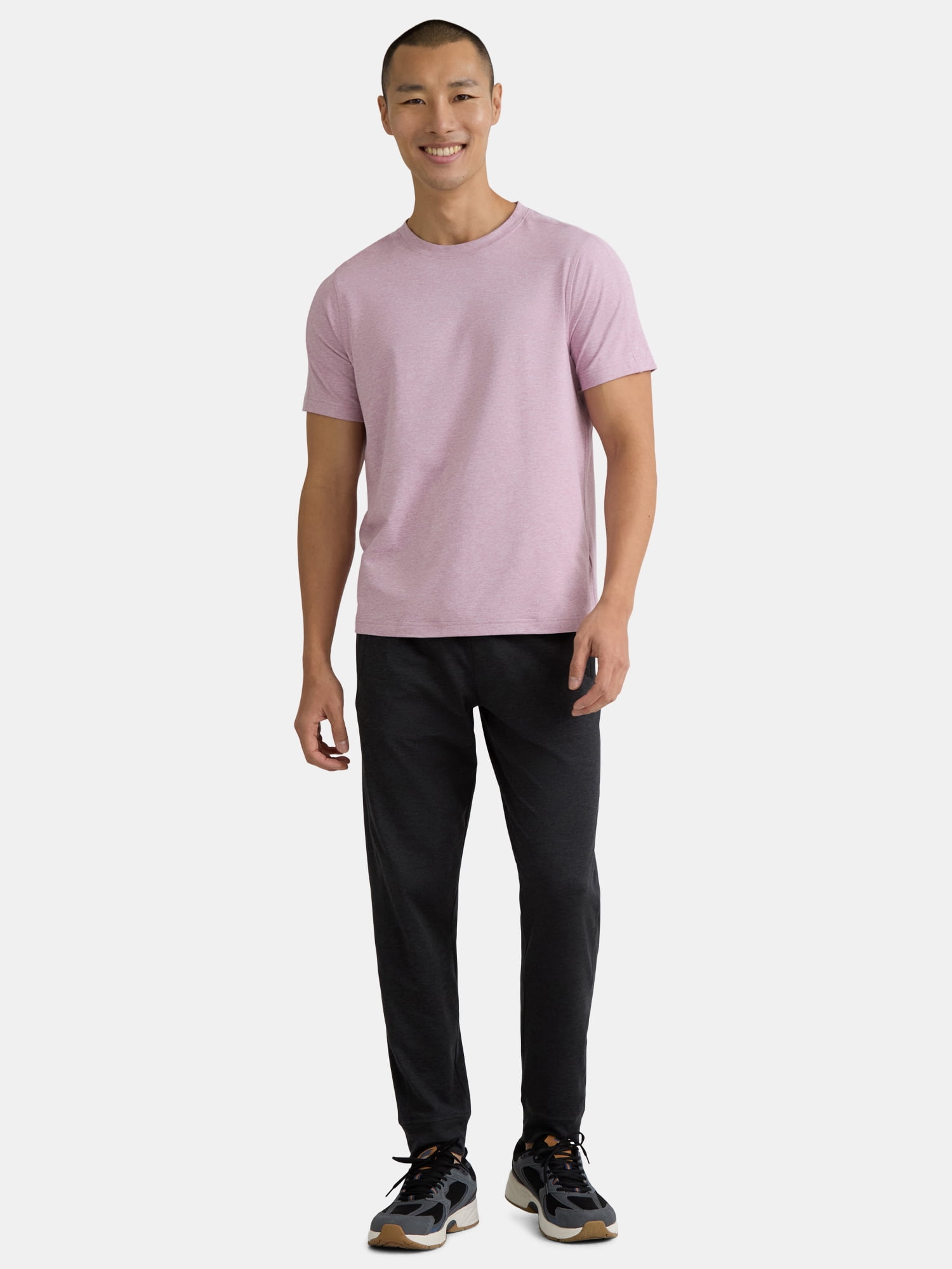Athletic Works Men's and Big & Tall Men's Soft ButterCore Tee with Short Sleeves, Sizes S-5XL