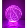 thumbnail image 4 of Basketball Ball 3D Night Light Multi Color Changing Illusion Lamp for Children Kids Girls Boys Sport Fan Gift Christmas Birthday Best Gifts, 4 of 6