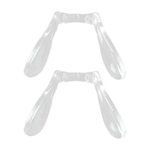 2 Almohadillas para La Nariz para Gafas en Forma de U, Almohadillas de Soporte para La Nariz para Puente, Transparentes, Herramienta de Fijación para 28 mm x 195 mm