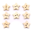 thumbnail image 4 of 200Pcs Star Shape 2 Holes Wooden Buttons Painting Sewing Scrapbooking Decoration, 4 of 6