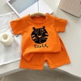 thumbnail image 2 of Toddler Boy First Day of School Outfit Short Sleeve Tops and Shorts Set Back to School Clothes 6-12 Months 12-24 Months 2t 3t 4t 5t 6t 7t 8t 9t Children 0-1 Years, 2 of 7
