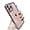 Pink, variant on for iPhone Case,Luxury ElectroPlated Glitter Sparkle Sparkly Rhinestone Frame Love Heart Pattern Bumper Camera Lens Protection Soft Shockproof Phone Case (Pink,iPhone 12)