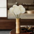 thumbnail image 5 of up to 50% Off Latrodar Fake Flowers in Vase Hydrangea Simulated Table Tennis Chrysanthemum Plant Fake Flower Bundle Tear Resistant Decoration Ornament White 11.6x7.6 Inch, 5 of 5