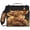 Brown Calf, variant on Vintage Circus Printed Zipper Binder with Handle&Shoulder Strap 2 inch 3 Ring 500+300 Sheet Capacity File Folder Organizer
