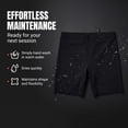 thumbnail image 6 of Neoprene Training Shorts for Men and Women Lightweight, Low-Rise Fitted Sweat Shorts for Enhanced Water Weight Reduction, Comfortable and Durable Workout Gear, Black, Medium, 6 of 7