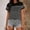 Black, variant on Tsesme Stripe Printed Short Sleeve T-Shirt for Women Round Neck Pullover Casual Tee 2026 Summer Comfy Daily Tops,Green-a,XL