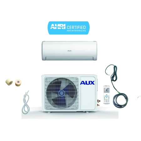 AUX 36,000 BTU Ductless Mini Split Air Conditioner with Heat Pump, 17 SEER, J-Smart, 230V, 3Ton, 25ft with KIT, Wall Mount (Room Size : 1,500 ~ 1,800 Square Feet)