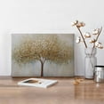 thumbnail image 2 of Aarocafa – Inner Wood Frame Golden Tree Canvas – Seamless Taut Texture Decor Home Decor; Holiday Gifts for Long-Lasting Use – 12x18in – Inner Wood Frame, 2 of 7