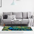 thumbnail image 6 of Peacock Indoor Entrance Rug - Durable Polyester Floor Mat for Home, Doorway, and Welcome Mats - Easy to Clean - Modern Design for Entryway Decor, 6 of 6