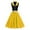 Yellow, variant on Cavosen Plus Size Dresses V Neck Sleeveless Midi Evening Gowns Polka Dot Ball Dress Elegant Vintage Wedding Guest Cocktail Party Dress